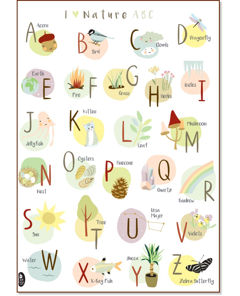   : I love Nature ABC - 50 x 70 cm - 