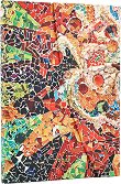 ������-������ Paperblanks Gaudi's Sun 2026 - 13 x 18 cm, �� ���������� Gaudi's Mosaics - ������
