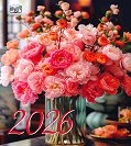 Стенен календар - Цветя 2026 - календар