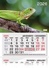 Трисекционен календар - Игуана 2026 - календар