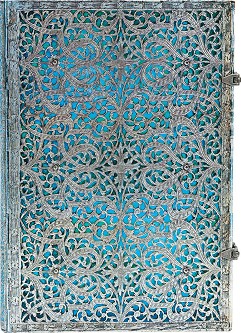  Paperblanks Maya Blue - 21 x 30 cm   Silver Filigree - 