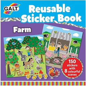 Galt:  -       : Farm - reusable sticker book -  