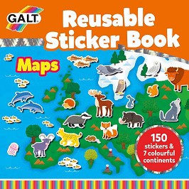 Galt:  -       : Maps - reusable sticker book -  