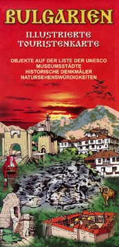      : Bulgarien Illustrierte touristenkarte - 