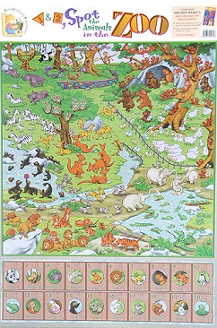      : Spot the Animals in the Zoo - 52 x 77 cm - 