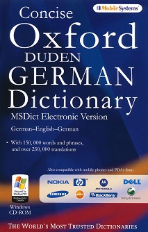 Concise Oxford-Duden German Dictionary : MSDict Electronic Version - 