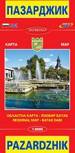   :  .   Map of Pazardzhik: Regional Map. Batak Dam - 